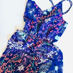 • anthro yumi button front summer strappy dress •